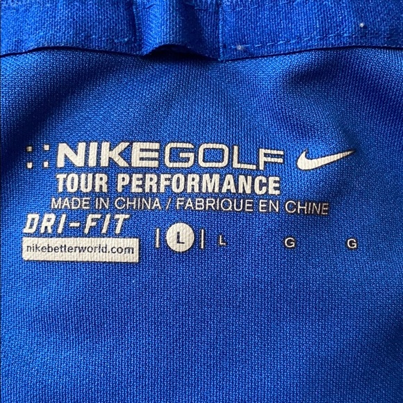Nike Golf Tour Performance Blue L Polo - Picture 7 of 7